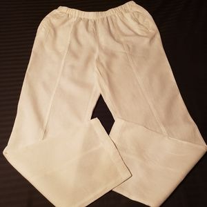 Chico's white linen pants